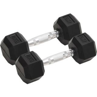 håndvægte 2 stk. 8 kg støbejern i alt