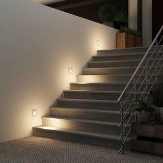 Arcchio - Zamo LED Indbygningsvæglampe IP65 Silver