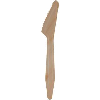 Kniv Træ Engangs 185 mm Voksbehandlet 100 stk