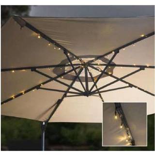 Solar parasol lyskæde 72 LED pærer
