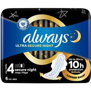 Always Ultra Secure Night Bind 6 stk