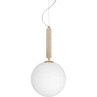 Globen Lighting Torrano 30 Pendel Travertin - Loftslamper Opalglas Travertine - 550502