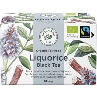 8 x Green Bird Liquorice Black Tea 20 breve