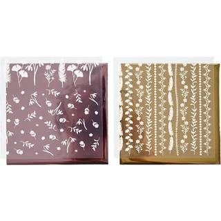 Dekorationsfolie og Limark, 15x15 cm - 4 stk.