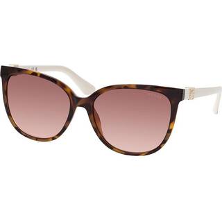 Guess Kvinde GU7864 53F Solbriller Injiceret Havana Brun Rund Normal Skygge