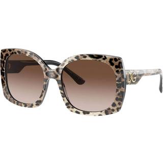 Dolce & Gabbana DG4385F Asian Fit 316313 58 Solbriller Kvinder Tortoiseshell - Brown Black Tortoise - 58mm