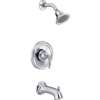 Moen Brantford Chrome Positemp Pressure Balancing Tub og Shower Trim Kit uden ventil T62153