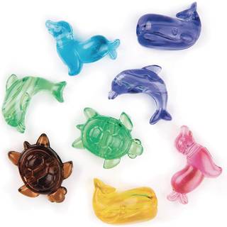 S&S Worldwide Sealife Bead Mix. Inkluderer hvalskildpadde delfin & t?tning. Stor 25 mm st?rrelse med 4 mm hul g?r strengning let. Bland med ponyp