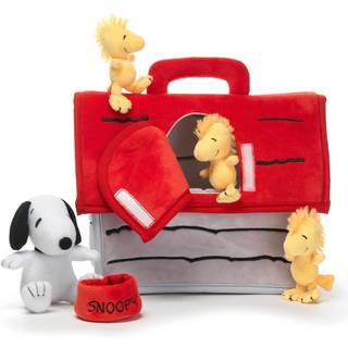 Lams & Ivy Classic Snoopy Interactive Plush Doghouse med 5 udstoppede dyreleget?j