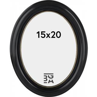 Eiri Mozart Oval Fotoramme Sort 15x20 cm