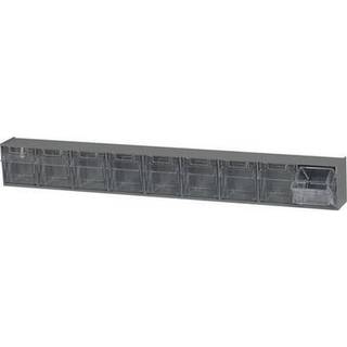 Tip ud skraldespand (9) Rumh?ndtag med etiketspil ?bnes til en 45 vinkelplastik clear container polystyren gr? skab lavet i USA