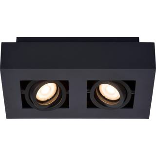 Xirax loftspot, 2 lyskilder, sort