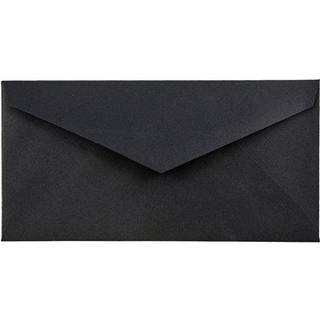 Jam Paper Monarch Premium konvolutter - 3 7/8 x 7 1/2 - Sort linned - 50/pakke
