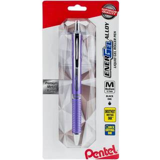 Pentel Energel Alloy RT Premium Liquid Gel Pen 0,7 mm Violet Barrel Black Ink (BL407VBPA)