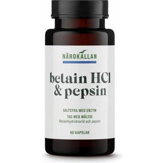 Närokällan Betain HCL & Pepsin, 90 kapsler