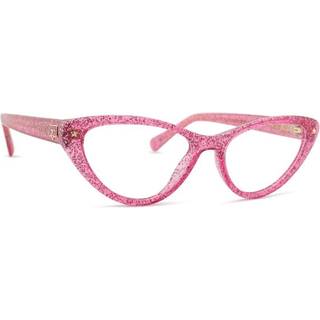 Chiara Ferragni Kvinde CF 7012 QR0 Optiske stel Outlet Plast Rosa Glitter Cat Eye