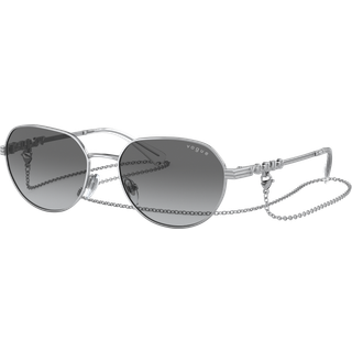 VOGUE EYEWEAR Kvinde VO4254S 323/11 Solbriller Metal Sølv Grå Geometrisk Normal Skygge