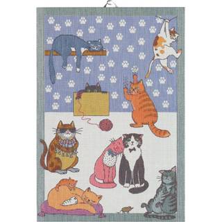 Ekelund Linneväveri Cats fun viskestykke 35x50 cm