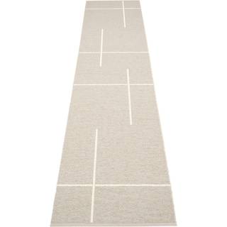 Pappelina Fred Tæppe 70x360 Cm / Vanilla - Mønstrede tæpper Pvc Linen - FR9F736