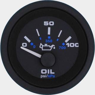 Olietryksmåler Veethree Black Premier, dugfri, Ø52 mm, 12 V, C, 240 - 33 Ω, sort, 0 - 10 bar