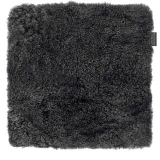 Skinnwille, Curly Seat Cover Sheepskin 40x40cm Dark Grey