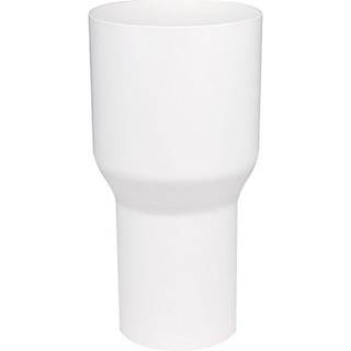 Plastmo overgang, PVC, Ø90/Ø75 mm, hvid