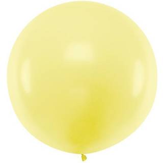 1 stk Kæmpe pastel gul ballon - 1 meter