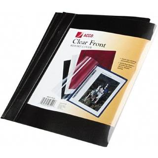 Acco Clear Front Report dækker brev Black 10 Pack (26101)