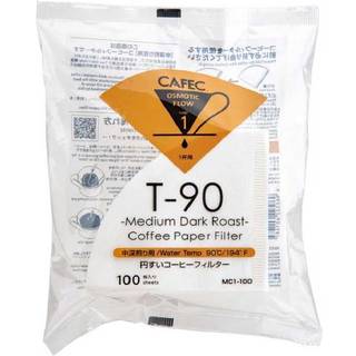 CAFEC T-90 Medium Roast Coffee Paper Filter 1 Cup - 100 stk