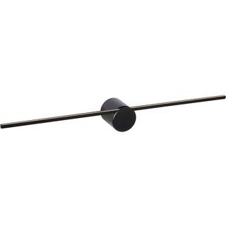 LED-væglampe Mizar, 60 cm, sort, IP44