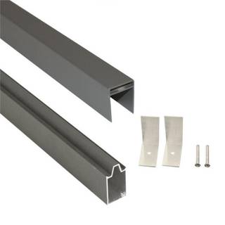 Top/bundskinne aludesign t. 60x60 stolpe Premium 211-647