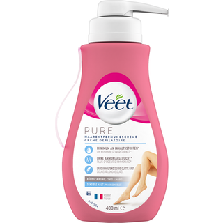 Veet Pure Hårfjerning Creme Sensitiv Hud Pumpe 400 ml.