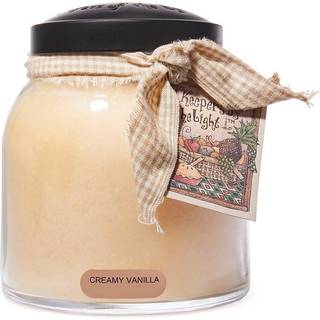 En glad givare - Krämig vanilj - 34oz Papa Scented Candle Jar with Lock - Keepers of the Light - 155 Hours of Burn Time Gift for Women White