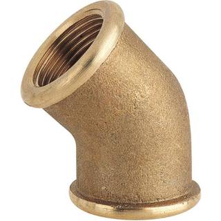 Rørvinkel Maestrini 45° Elbow Female/Female, messing, vinklet 45°, 1" G (BSP) (indvendig) til 1" G (BSP) (indvendig)