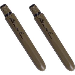 Rite in the Rain all-weather EDC Pen flad Dark Earth Pokka 2-Pack sort 0,8 mm bl?k Fin Point (No. FDE92)