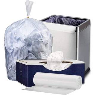 """" Plastplads 4 gallon skraldesposer? 6 mikron? Klar affald kan h?je densitetsforinger? 17 """" """" x 18 """" """" (2000 Count) """" (W4HDC)