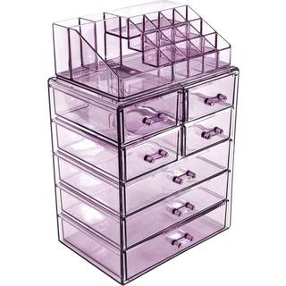 Sorbus Clear Cosmetic Makeup Organizer - Make Up & Jewelry Storage Case & Display - Rummelig design - Great Holder til kommode badeværelse forfæn
