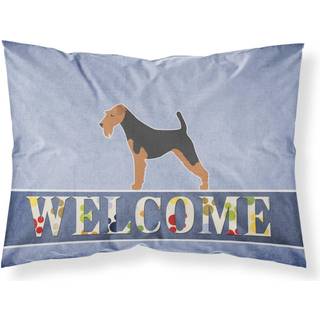 """" Caroline's Treasures Airedale Terrier Welcome Pillowcase Standard """"