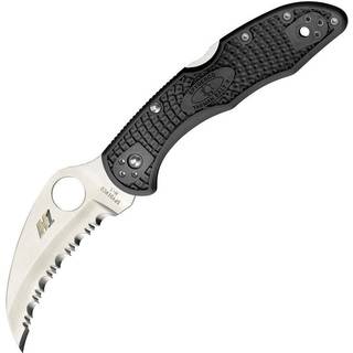 Tasman Salt 2 foldekniv, spyderedge, sort
