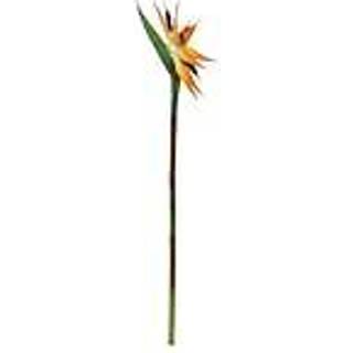Kunstig Paradisfugl gren, orange, 95 cm