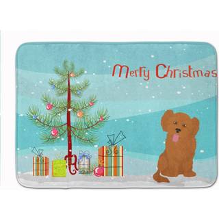 """" Caroline's Treasures Shih Poo #3 Christmas Tree Machine Washable Memory Foam Mat Doormats multicolor """"