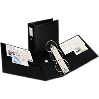 Avery Holdable 3 Ring Binder 5 """" One Touch Ezd Rings Label Holder 1 Black Binder (08901)