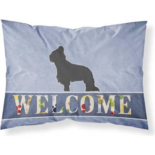 """" Caroline's Treasures Briard Velkommen Pillowcase Standard """"