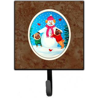 """" Caroline's Treasures Pug Winter Snowman Leash eller Key Holder 7115SH4 Lille Multicolor """"