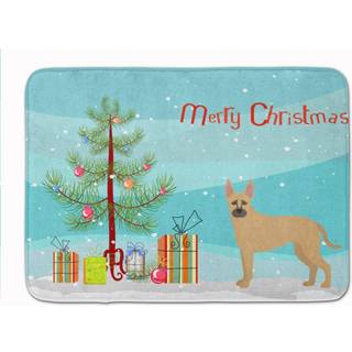 """" Caroline's Treasures Shepherd Pit Mix #2 Christmas Tree Machine Washingable Memory Foam Mat Doormats Multicolor """"
