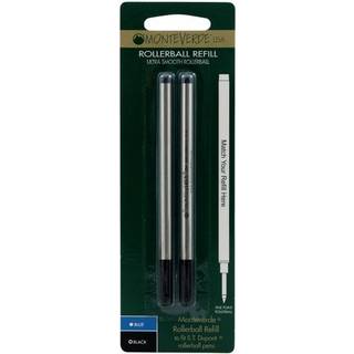 Monteverde rollerball påfyllning för att passa Dupont Rollerball Pens Fine Point Black 2 per paket (T222BK)