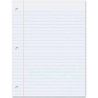 Mead Filler Paper Loose Leaf Paper Wide Destiled Paper 150 Sheets 10-1/2 """" X 8 """" White (15103)