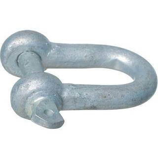 Lige sjækkel 1852-Marine, Ø5 mm, 20 mm, galvaniseret stål, med gevind vingeskrue