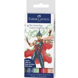 Pitt Artist Pen Comic Tuschestift-Set - Mehrfarbig