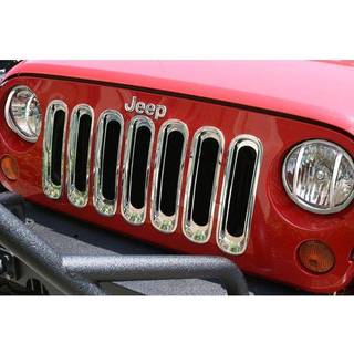 Robust Ridge | GRILLE INSERT KIT CHROME | 11306.20 | Passer 2007-2018 Jeep Wrangler JK